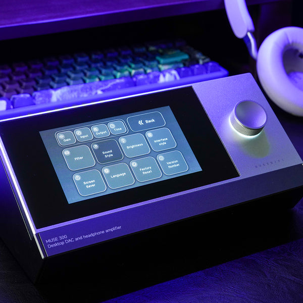 MuseHiFi MUSE 300 BT 5.4 Desktop DAC/AMP with 5" Display & 3 Switchable Hardware Tuning Modes