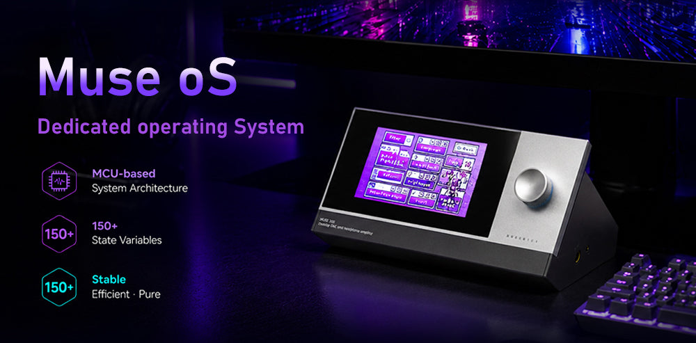 MuseHiFi MUSE 300 BT 5.4 Desktop DAC/AMP with 5" Display & 3 Switchable Hardware Tuning Modes