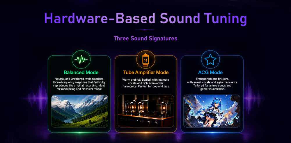 MuseHiFi MUSE 300 BT 5.4 Desktop DAC/AMP with 5" Display & 3 Switchable Hardware Tuning Modes